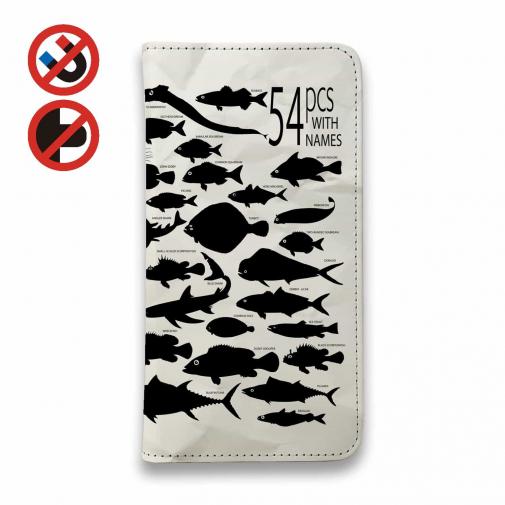 【手帳型ベルトなし】【Stick Case】Fish Name 54