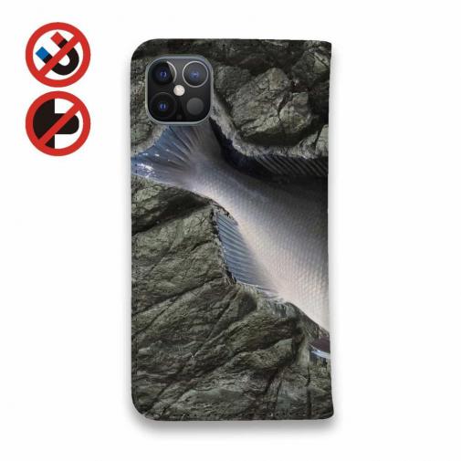 【手帳型ベルトなし】【Stick Case】オナガグレ(クロメジナ)