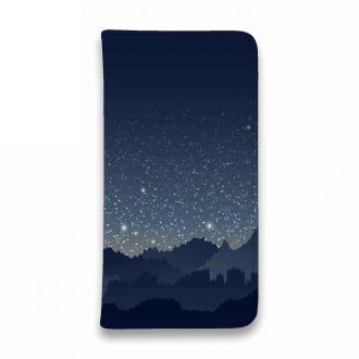 【手帳型ベルトなし】【Stick Case】真夜中の星空