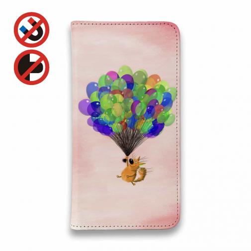 【手帳型ベルトなし】【Stick Case】バルーンフェスティバルの猫