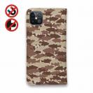 【手帳型ベルトなし】【Stick Case】HEDGEHOG STUDIO　迷彩柄　ブラックバス　チョコチップ