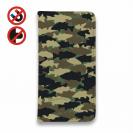 【手帳型ベルトなし】【Stick Case】HEDGEHOG STUDIO　迷彩柄　ブラックバス　ウッドランド