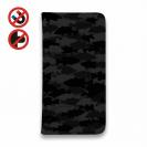 【手帳型ベルトなし】【Stick Case】HEDGEHOG STUDIO　迷彩柄　ブラックバス　ニンジャ