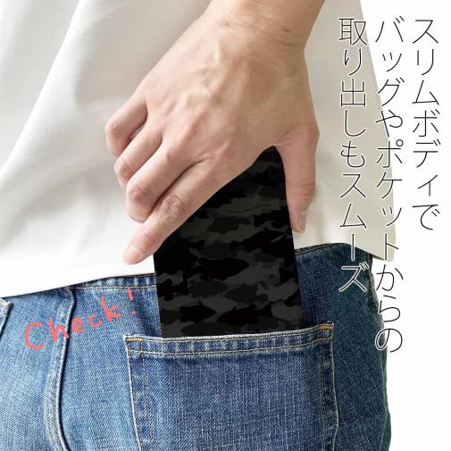 【手帳型ベルトなし】【Stick Case】HEDGEHOG STUDIO　迷彩柄　ブラックバス　ニンジャ