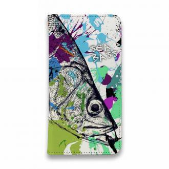 【手帳型ベルトなし】【Stick Case】シーバス(ヒラスズキ)　ペンキペイント