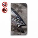 【手帳型ベルトなし】【Stick Case】クロマグロ