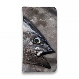 【手帳型ベルトなし】【Stick Case】クロマグロ