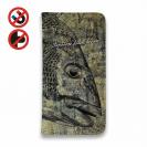 【手帳型ベルトなし】【Stick Case】クロダイ(チヌ)墨絵風