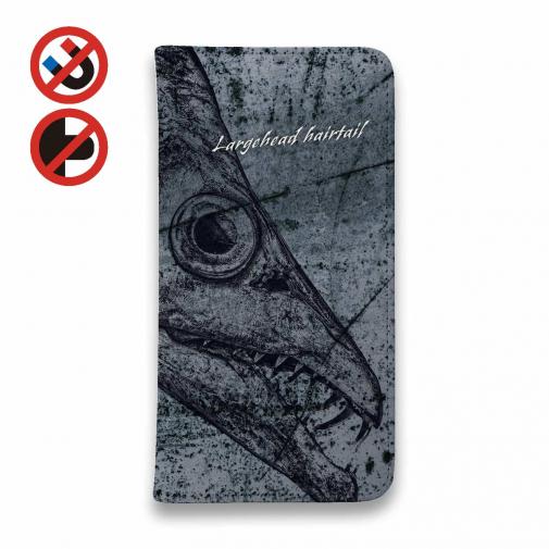 【手帳型ベルトなし】【Stick Case】海のギャング・タチウオ　墨絵風