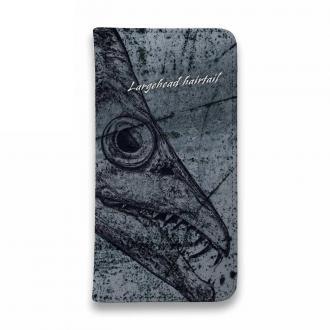 【手帳型ベルトなし】【Stick Case】海のギャング・タチウオ　墨絵風