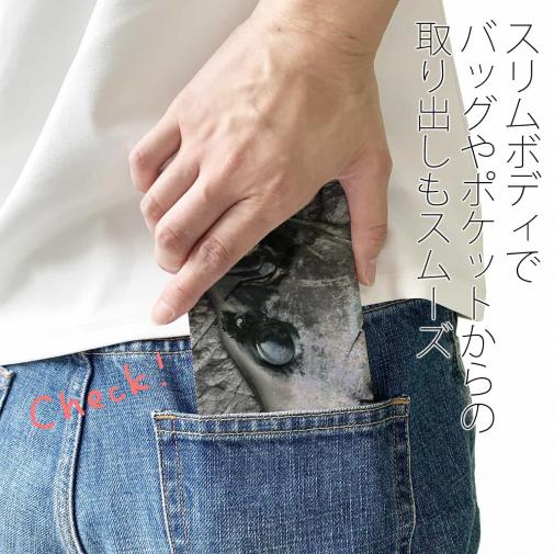 【手帳型ベルトなし】【Stick Case】イシダイの強靭な歯