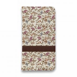 【手帳型ベルトなし】【Stick Case】ビンテージな花柄