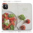 【手帳型ベルトなし】【Stick Case】トマトとバジルのサラダ