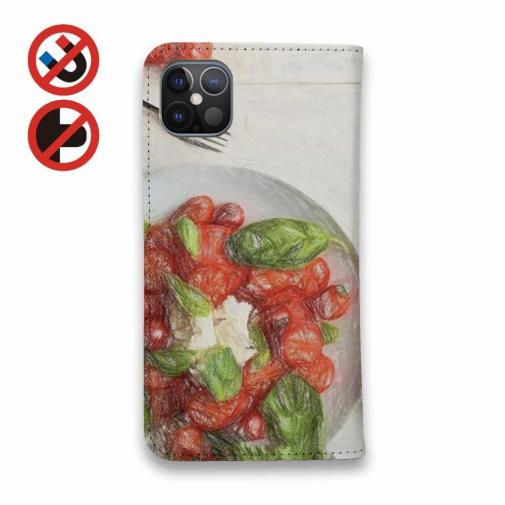 【手帳型ベルトなし】【Stick Case】トマトとバジルのサラダ