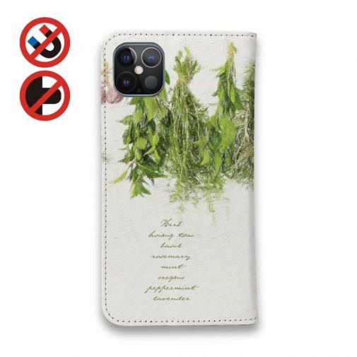 【手帳型ベルトなし】【Stick Case】キッチンのハーブたち