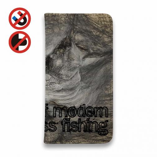 【手帳型ベルトなし】【Stick Case】バスフィッシング　ダ・ビンチ風