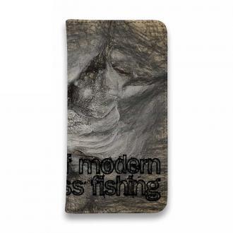 【手帳型ベルトなし】【Stick Case】バスフィッシング　ダ・ビンチ風