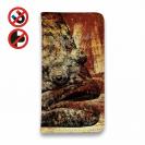 【手帳型ベルトなし】【Stick Case】ヒラメ　鉄錆