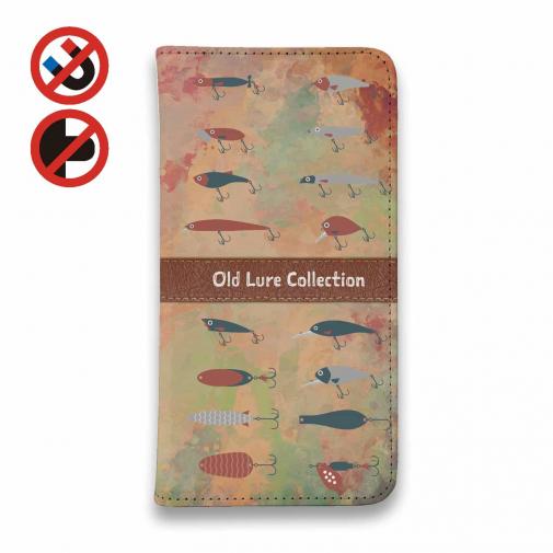 【手帳型ベルトなし】【Stick Case】オールド　ルアー　コレクション