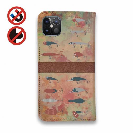 【手帳型ベルトなし】【Stick Case】オールド　ルアー　コレクション