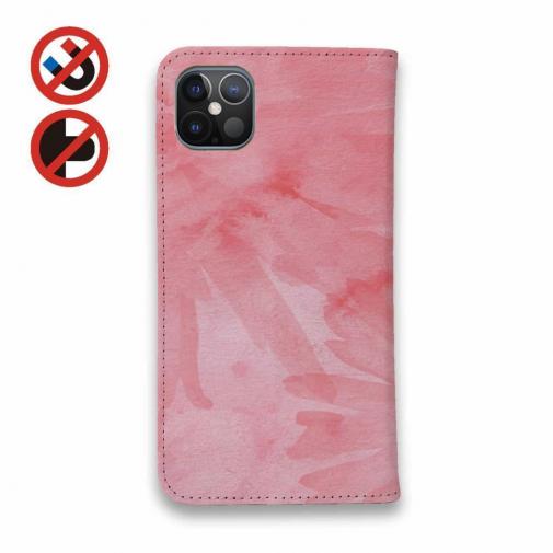 【手帳型ベルトなし】【Stick Case】ウォーターフラワー　ピンク