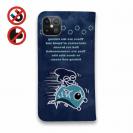 【手帳型ベルトなし】【Stick Case】マダイ&イカ　ビンテージバージョン