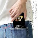 【手帳型ベルトなし】【Stick Case】マダイ&イカ　ブラック&ホワイトバージョン