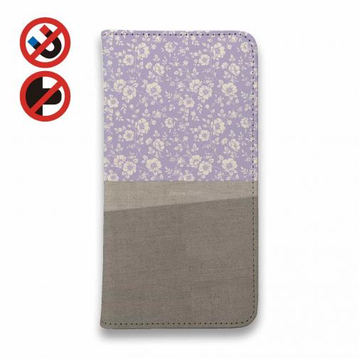 【手帳型ベルトなし】【Stick Case】Cotton Clothと花柄