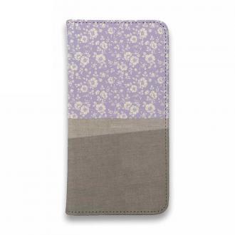 【手帳型ベルトなし】【Stick Case】Cotton Clothと花柄