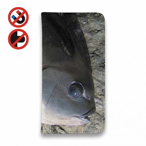 【手帳型ベルトなし】【Stick Case】オナガグレ2