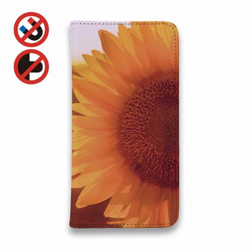 【手帳型ベルトなし】【Stick Case】向日葵 サンフラワー