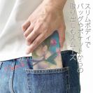 【手帳型ベルトなし】【Stick Case】桜と青空 スケッチ