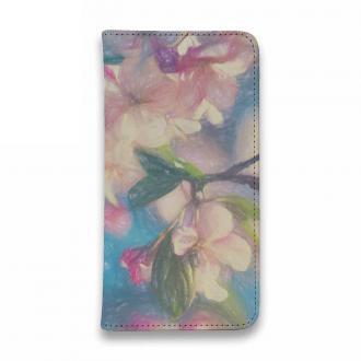 【手帳型ベルトなし】【Stick Case】桜と青空 スケッチ