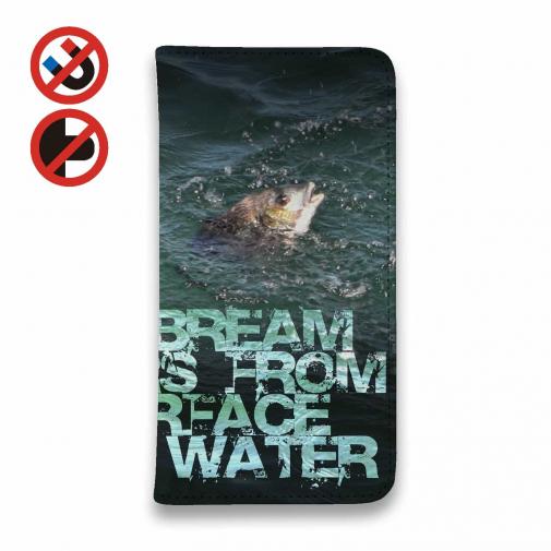 【手帳型ベルトなし】【Stick Case】水面から顔をだしたクロダイ(チヌ)