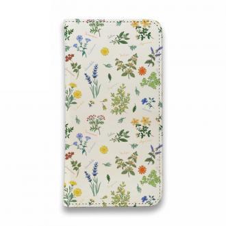 【手帳型ベルトなし】【Stick Case】ボタニカル柄