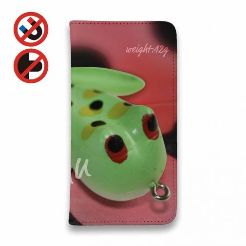 【手帳型ベルトなし】【Stick Case】釣れるの? コーモラン(CORMORAN)かえるくん