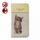【手帳型ベルトなし】【Stick Case】kitten sits　座る子猫