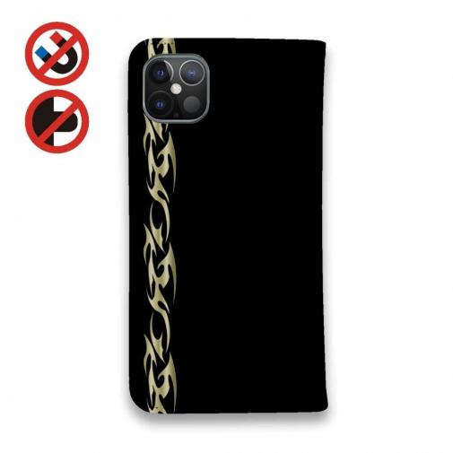 【手帳型ベルトなし】【Stick Case】鬼掛　黒刃(くろやいば)　ベーシック