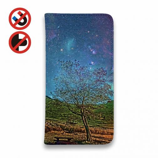 【手帳型ベルトなし】【Stick Case】星空のグランジ