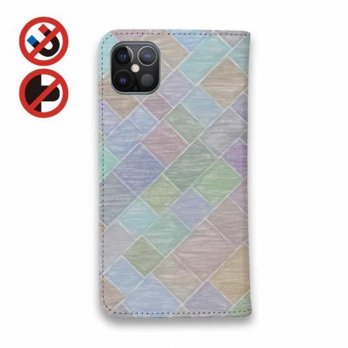 【手帳型ベルトなし】【Stick Case】手書きのタイル