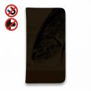 【手帳型ベルトなし】【Stick Case】オナガ　革風デザイン