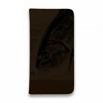 【手帳型ベルトなし】【Stick Case】オナガ　革風デザイン