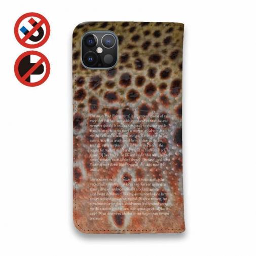 【手帳型ベルトなし】【Stick Case】ブラウントラウト柄