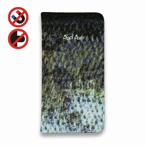 【手帳型ベルトなし】【Stick Case】ブラックバス柄