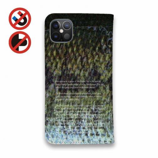 【手帳型ベルトなし】【Stick Case】ブラックバス柄