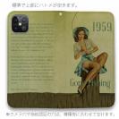 【手帳型ベルトなし】【Stick Case】Gone Fishing ビンテージバージョン