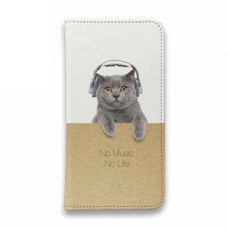 【手帳型ベルトなし】【Stick Case】ブリティッシュだってNo Music No Life