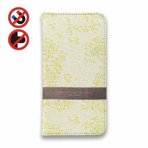 【手帳型ベルトなし】【Stick Case】菜の花 雲の向こうは、いつも青空 イエロー