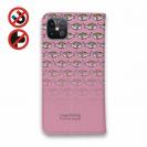 【手帳型ベルトなし】【Stick Case】【eucalyptus】グレ鱒　ピンク