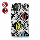 【手帳型ベルトなし】【Stick Case】【釣りざんまい】カラフルフィッシュダンス